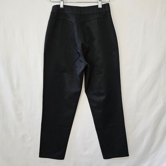 Volcom Women's Chickie High Rise Chino Pants Black Size 24 - Picture 2 of 11